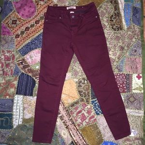 Maroon jeans
